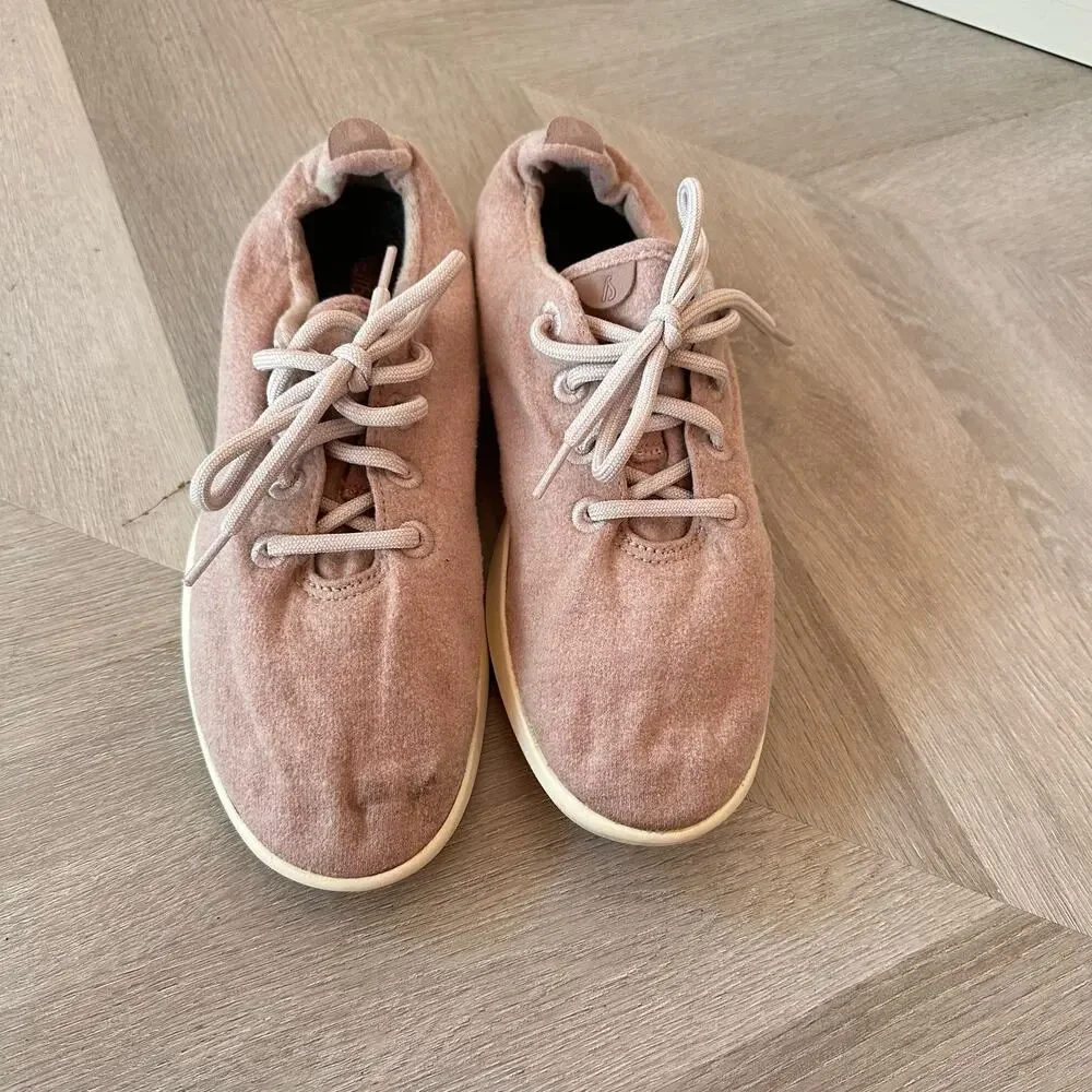 Allbirds Blush Pink Merino Wool Runners Sneakers W10 Women's size 10